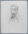 Captain Manyat (from McGuire Scrapbook), Shepard Alonzo Mount (1804–1868), Graphite on off-white wove paper, American